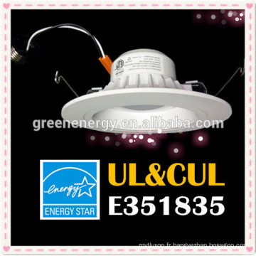 La source lumineuse menée par UL d&#39;UL 14 watts a mené le downlight et le downlight mené cul de 100 degrés 4in 6in